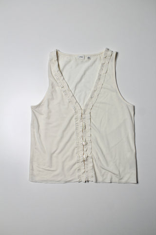 Aritzia wilfred cream cantata tank, size large (price reduced: was $25)