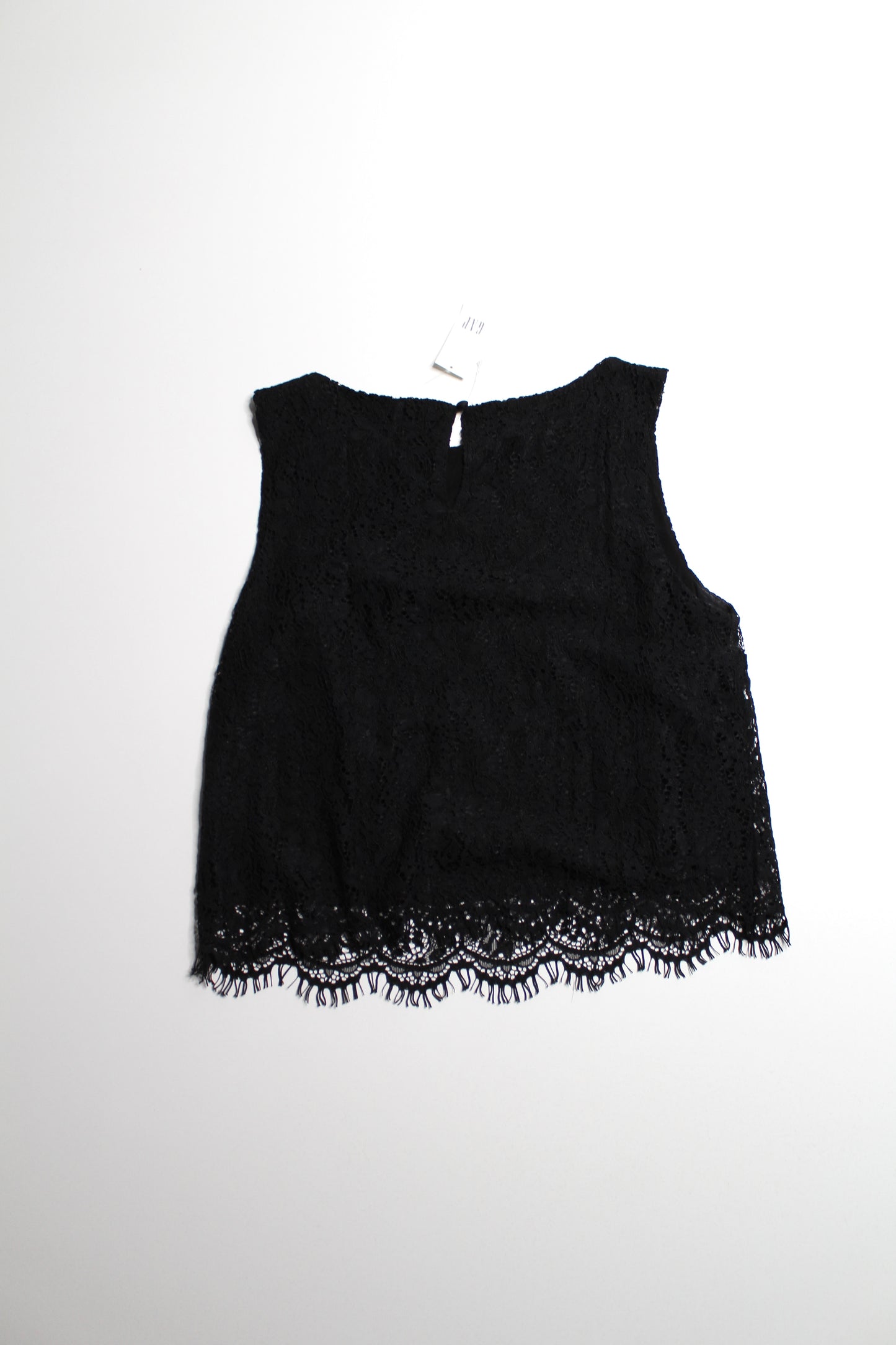 Gap black lace boatneck sleeveless top, size small *new with tags *matching skirt available (additional 50% off at checkout)