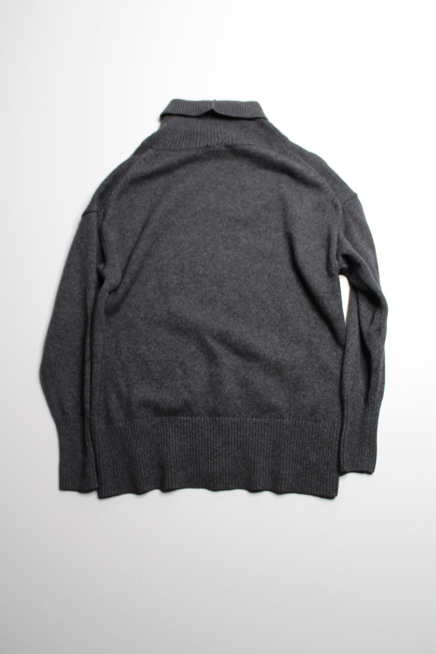 Aritzia Babaton dark grey wool/cashmere turtleneck sweater, size medium (sale: was $30)