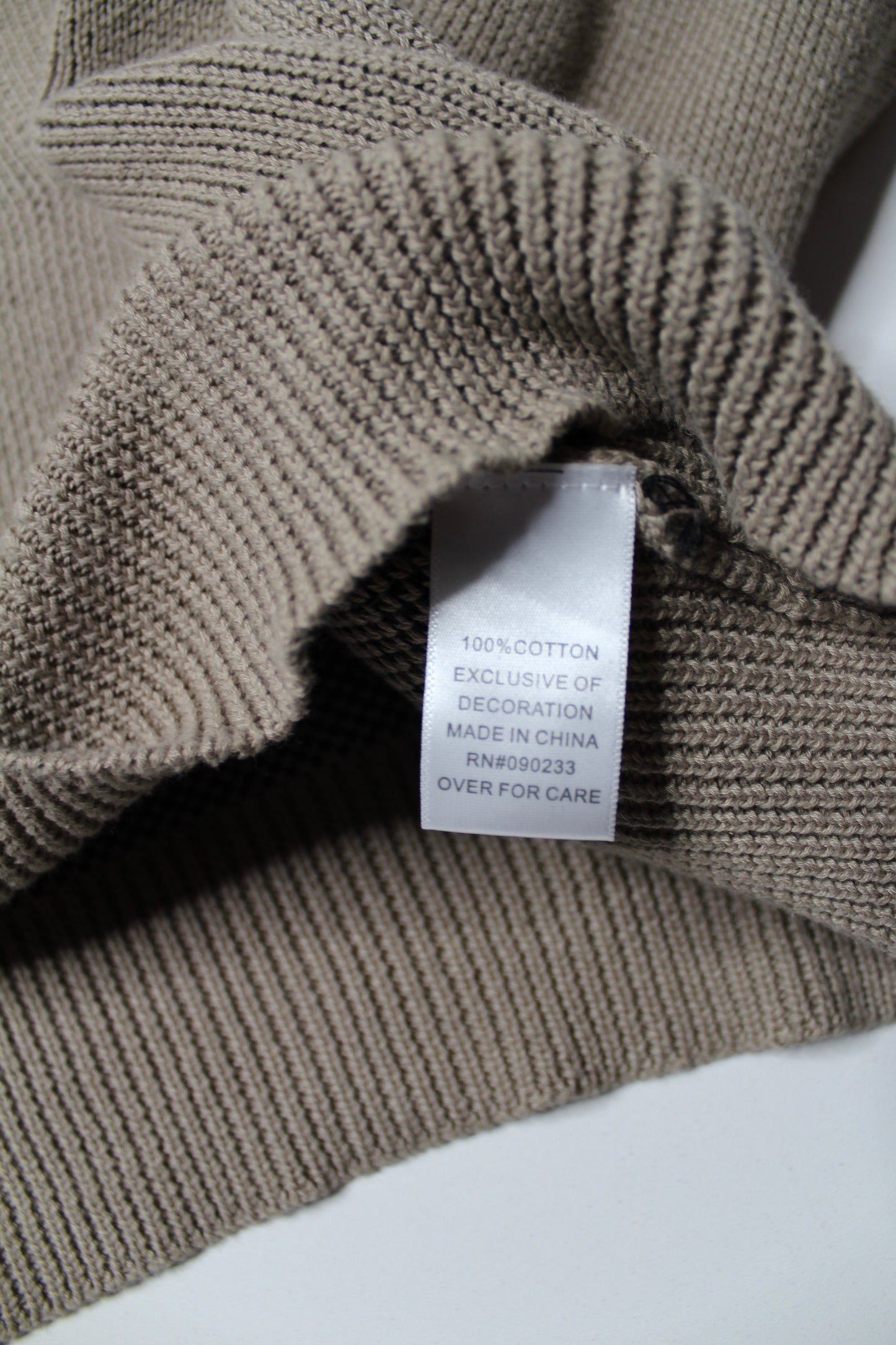 Fear of God Essentials tan knit pullover knit hoodie, size small (oversized fit)