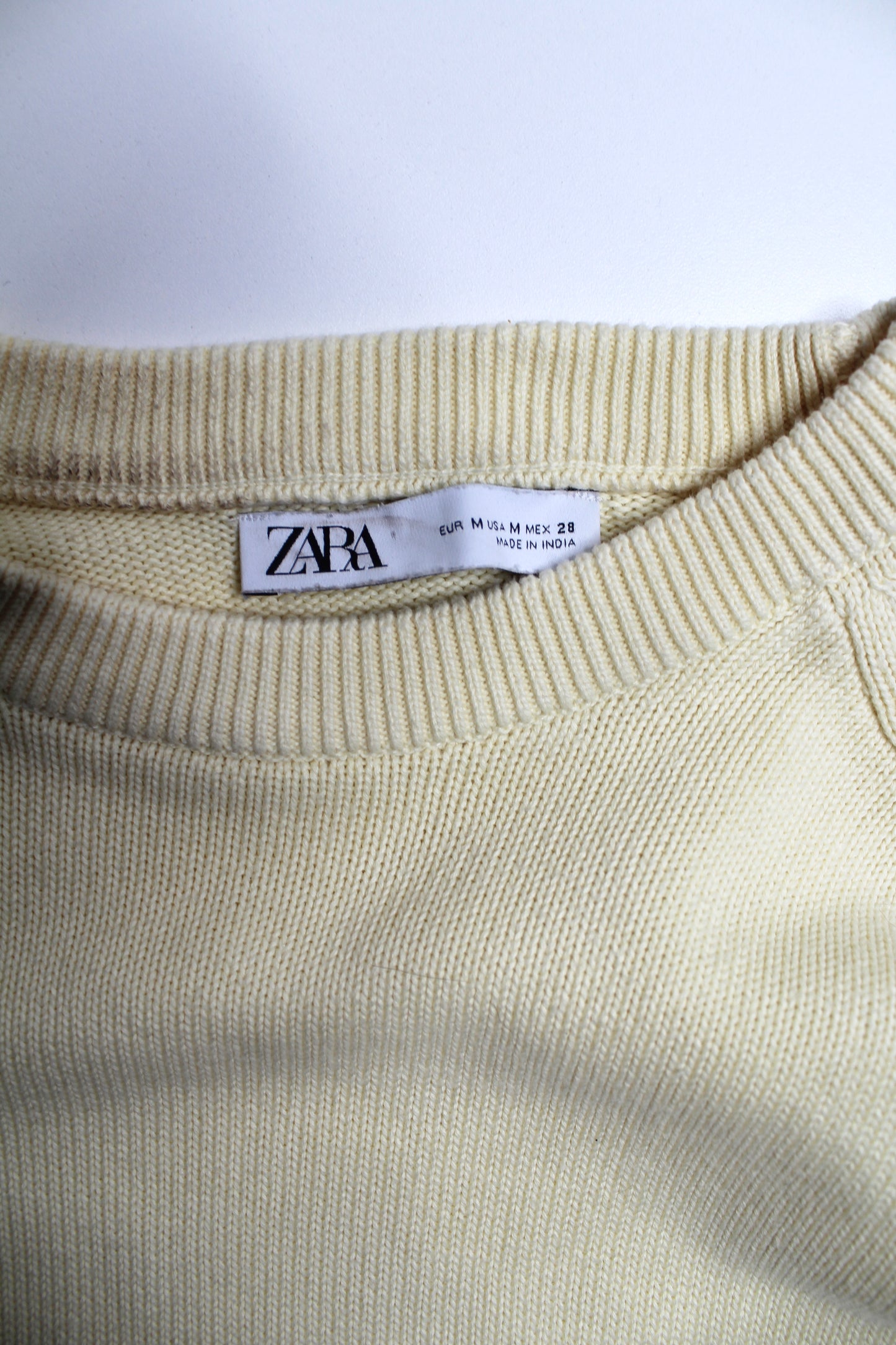 Zara butter yellow knit sweater, size medium (sale: was $25)