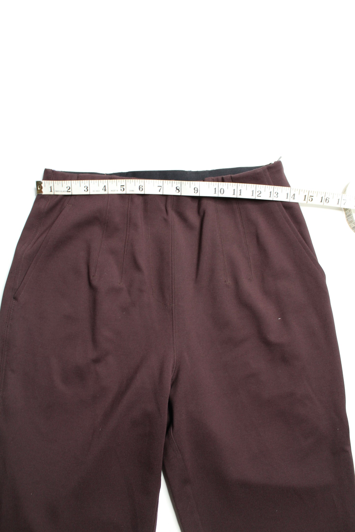 Kit and Ace dark brown high rise stretch pants, size 8
