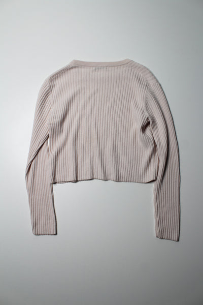 Aritzia Babaton light pink ribbed sweater, size small