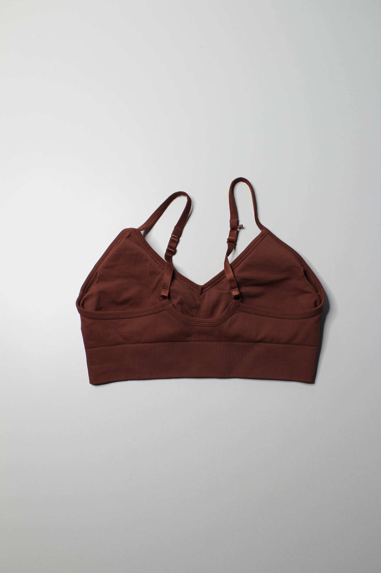 Lululemon date brown ‘ebb to street’ bra, size 10