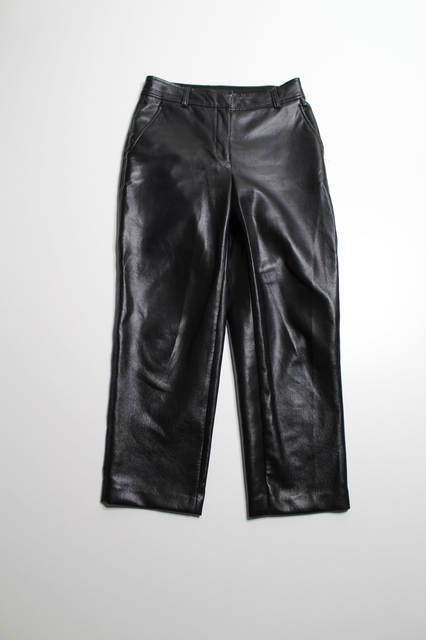 Aritzia Babaton faux leather cropped pants, size 4