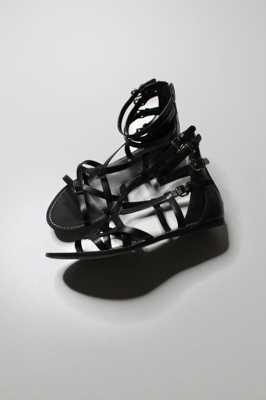 Tory Burch black leather strappy sandals, size 6