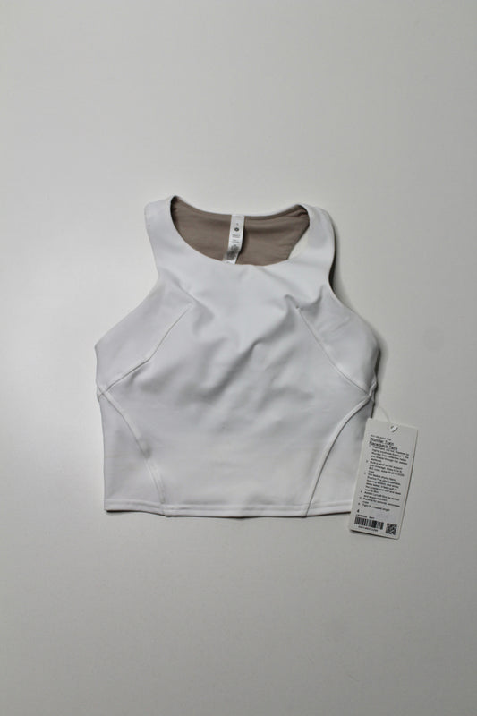 Lululemon white ‘wunder train’ tank, size 4 *new with tags