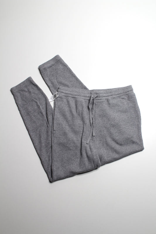 Aritzia TNA heathered Dover grey waffle ‘thermal’ jogger, size medium *new with tags