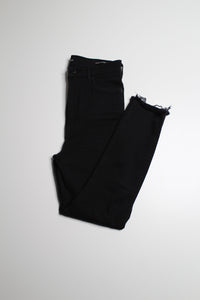 Aritzia Denim Forum black Lola high rise skinny crop jeans, size 29 (25")