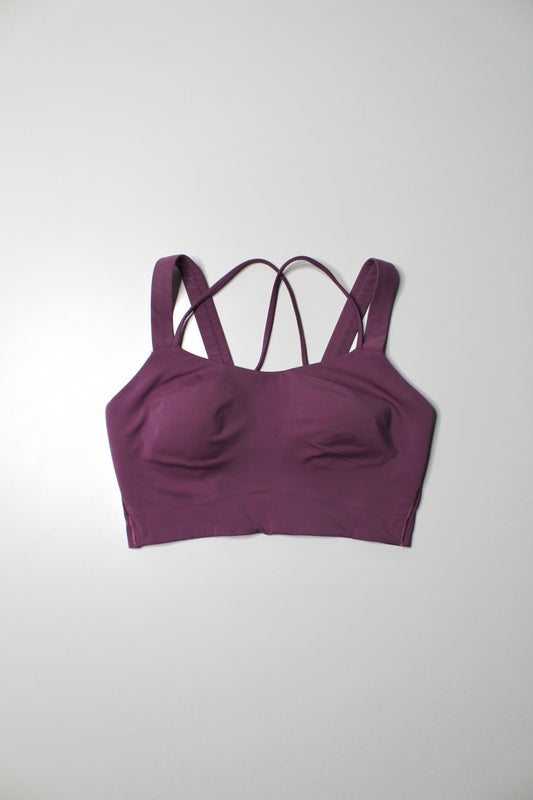 Lululemon purple ‘like a cloud’ bra. No size. Fits like 10 (or size large) *long line
