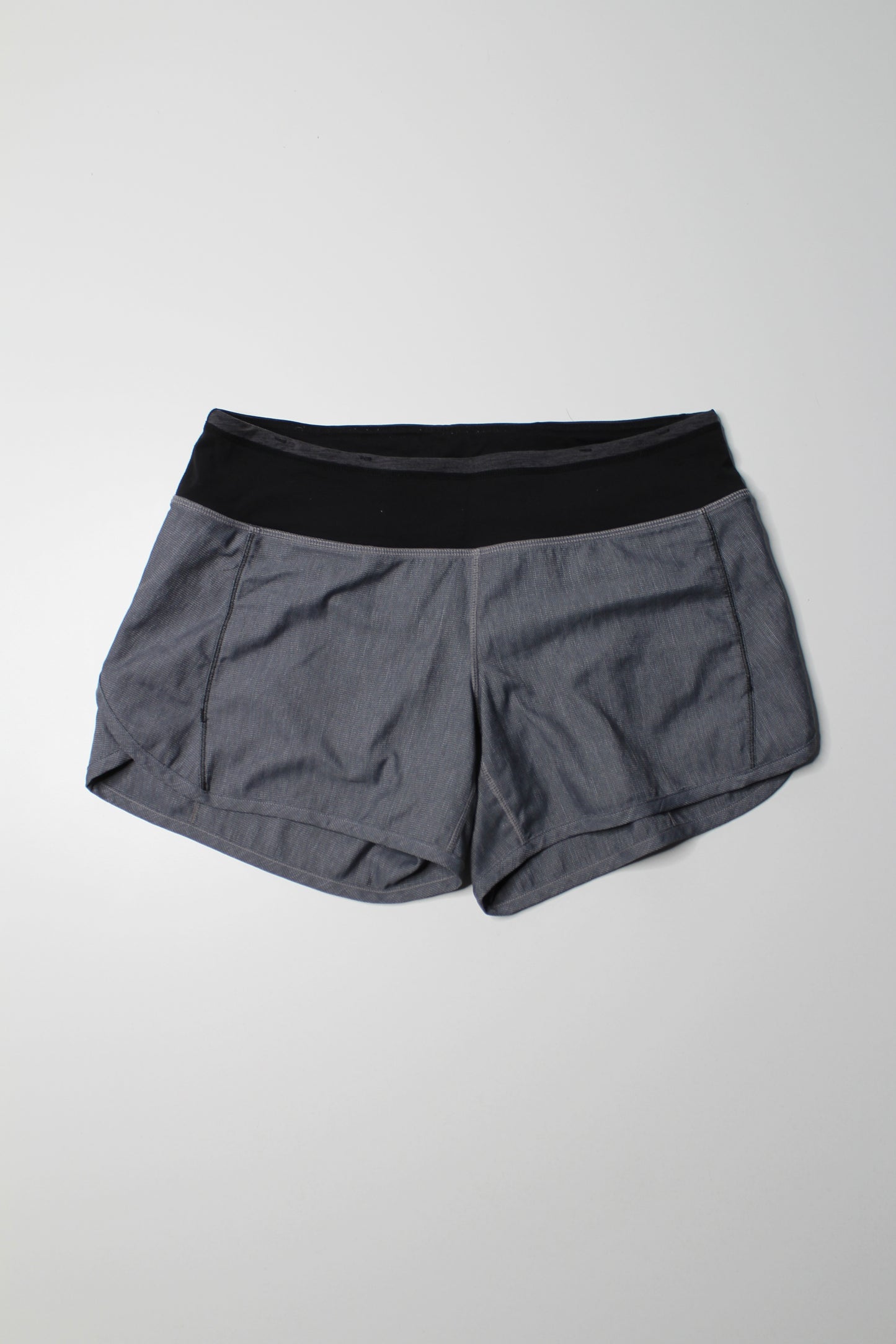 Lululemon grey ‘speed’ shorts, size 6