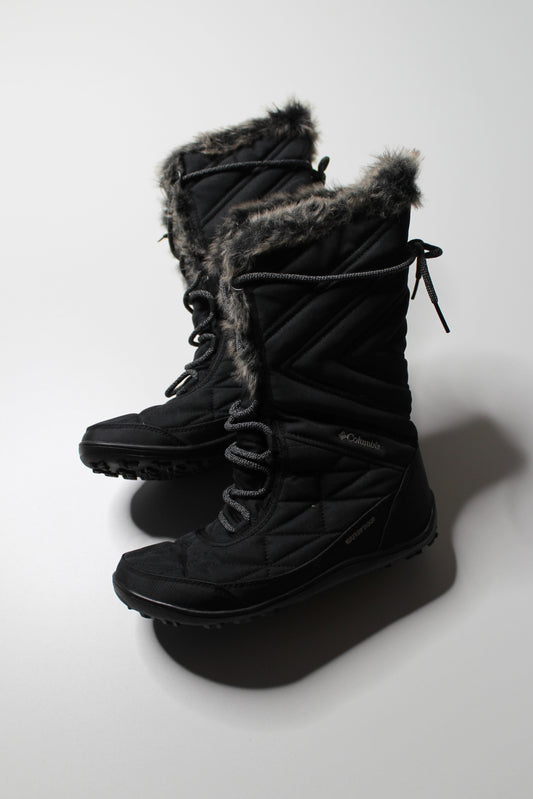 Columbia black insulated ‘minx midi’ waterproof winter boots, size 8.5 *new in box