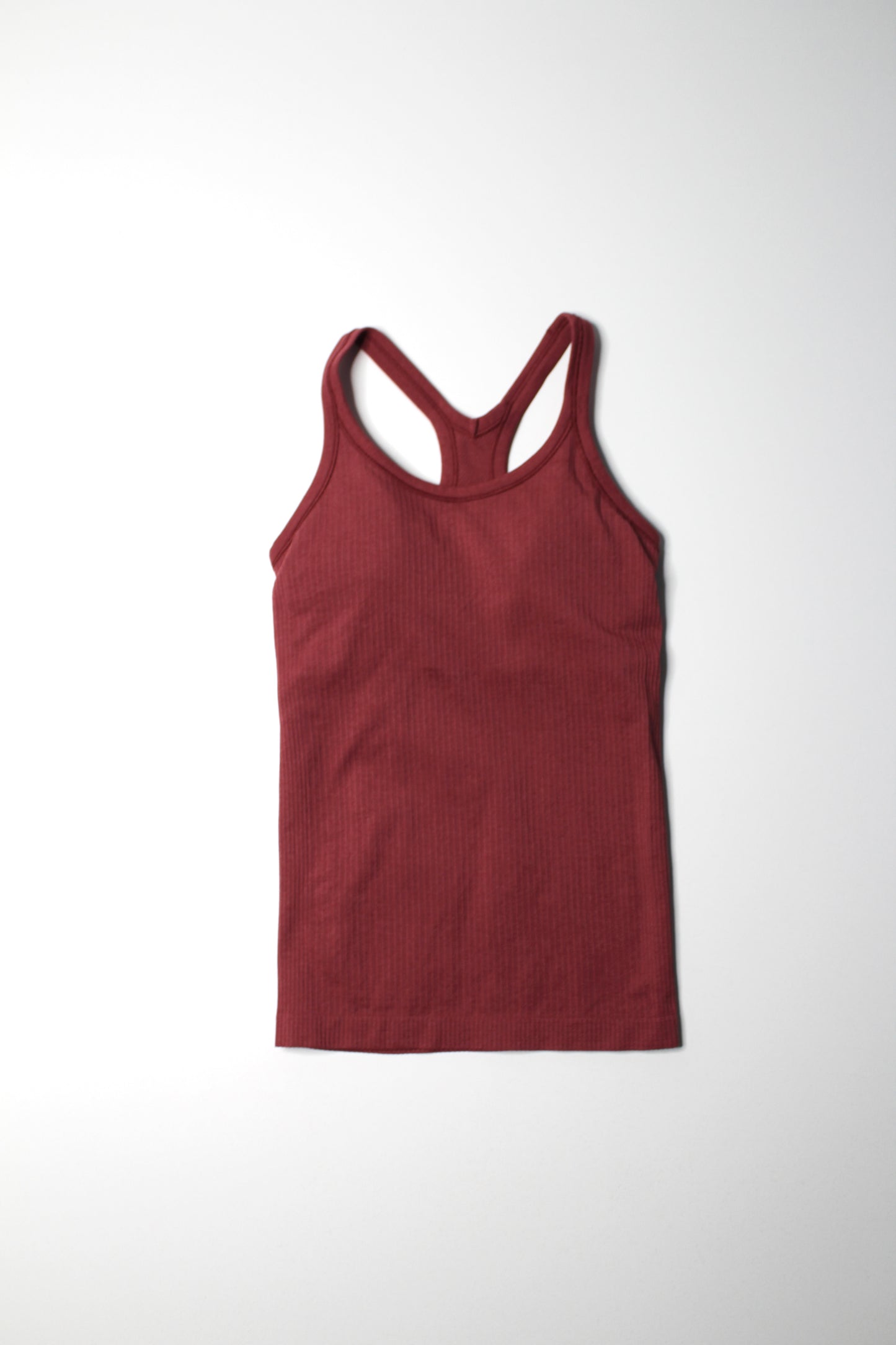 Lululemon cranberry ‘ebb to street’ tank, size 4