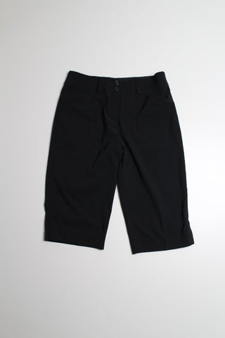 Nike women's black golf shorts, size 2