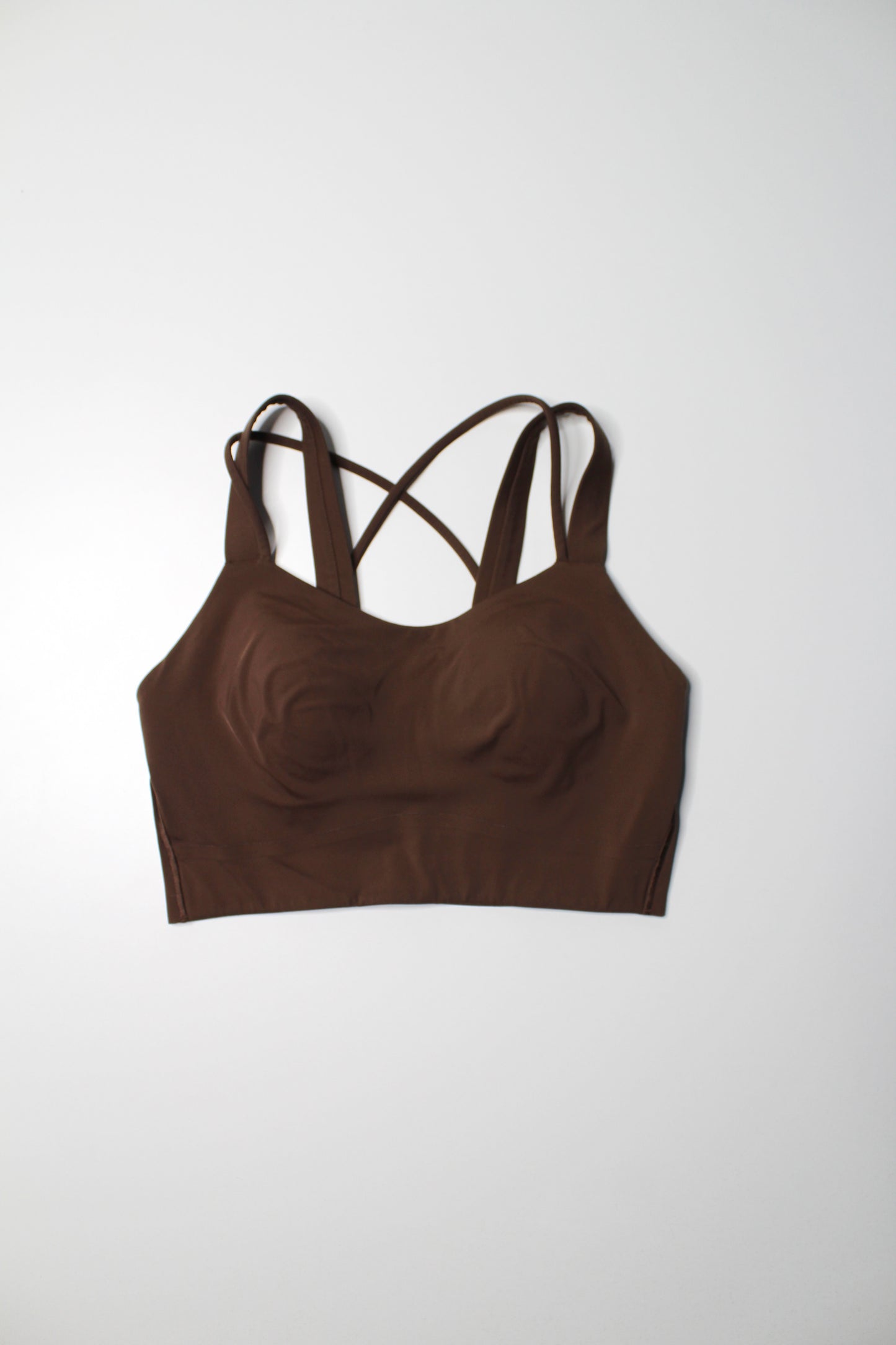 Lululemon brown ‘like a cloud’ bra. No size. Fits like 8 (or size medium) *long line