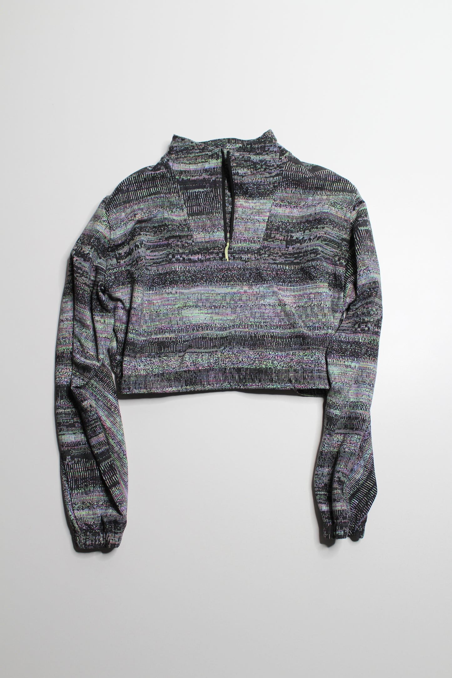Lululemon Lab Future Noise Jacquard 1/2 zip pullover, size 4