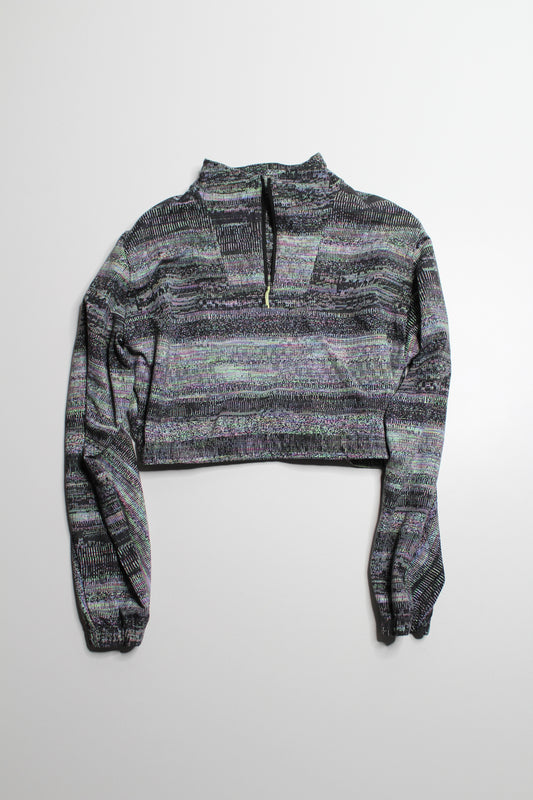 Lululemon Lab Future Noise Jacquard 1/2 zip pullover, size 4