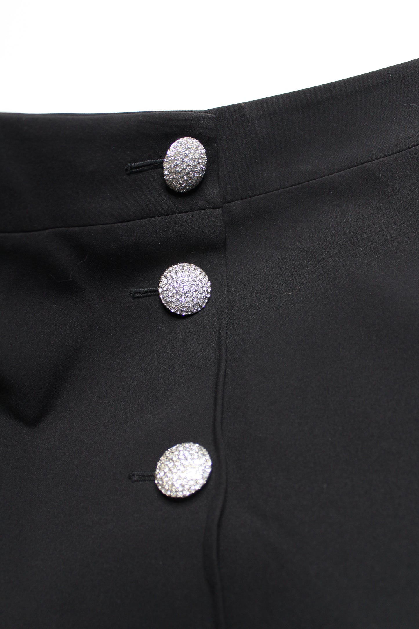 Kate Spade black high waisted button front a line skirt, size 6 (additional 20% off)