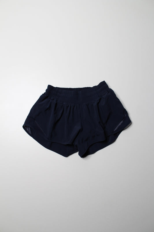 Lululemon navy ‘hotty hot’ shorts, size 4 *reg