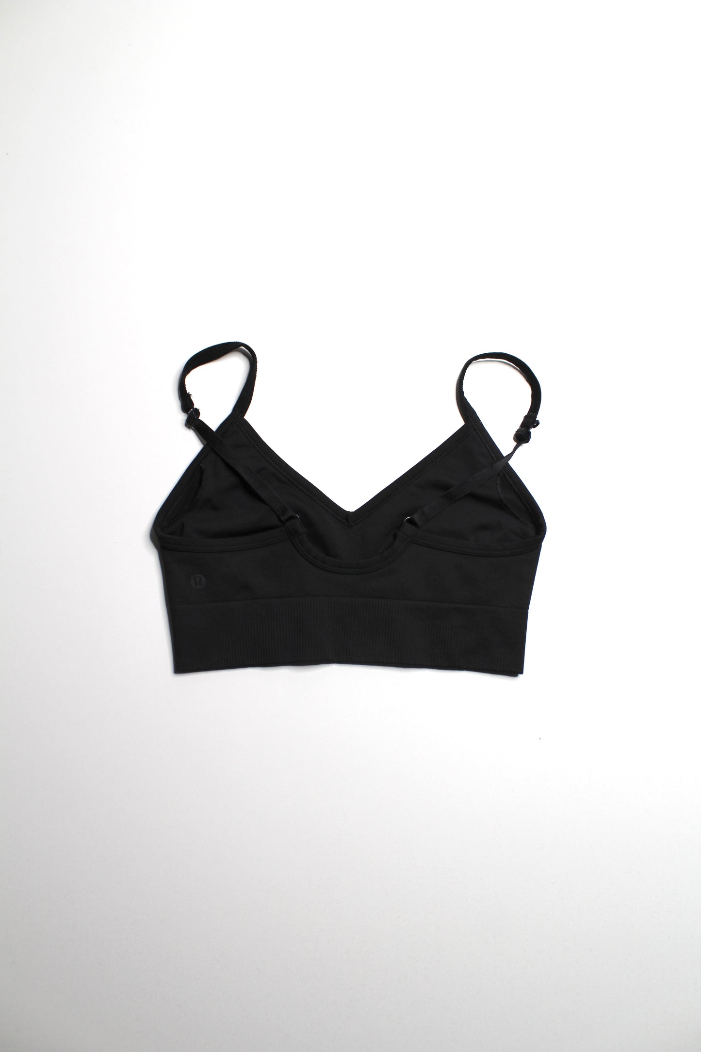 Lululemon black ‘ebb to street’ bra, size 4