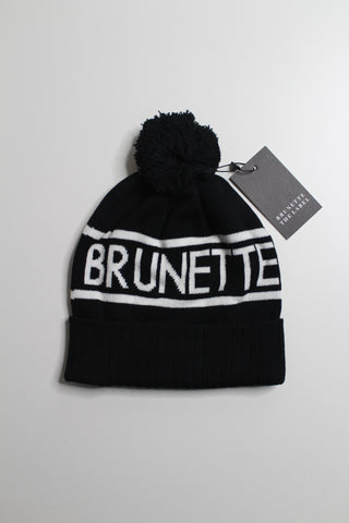 Brunette the label black/white BRUNETTE toque *new with tags