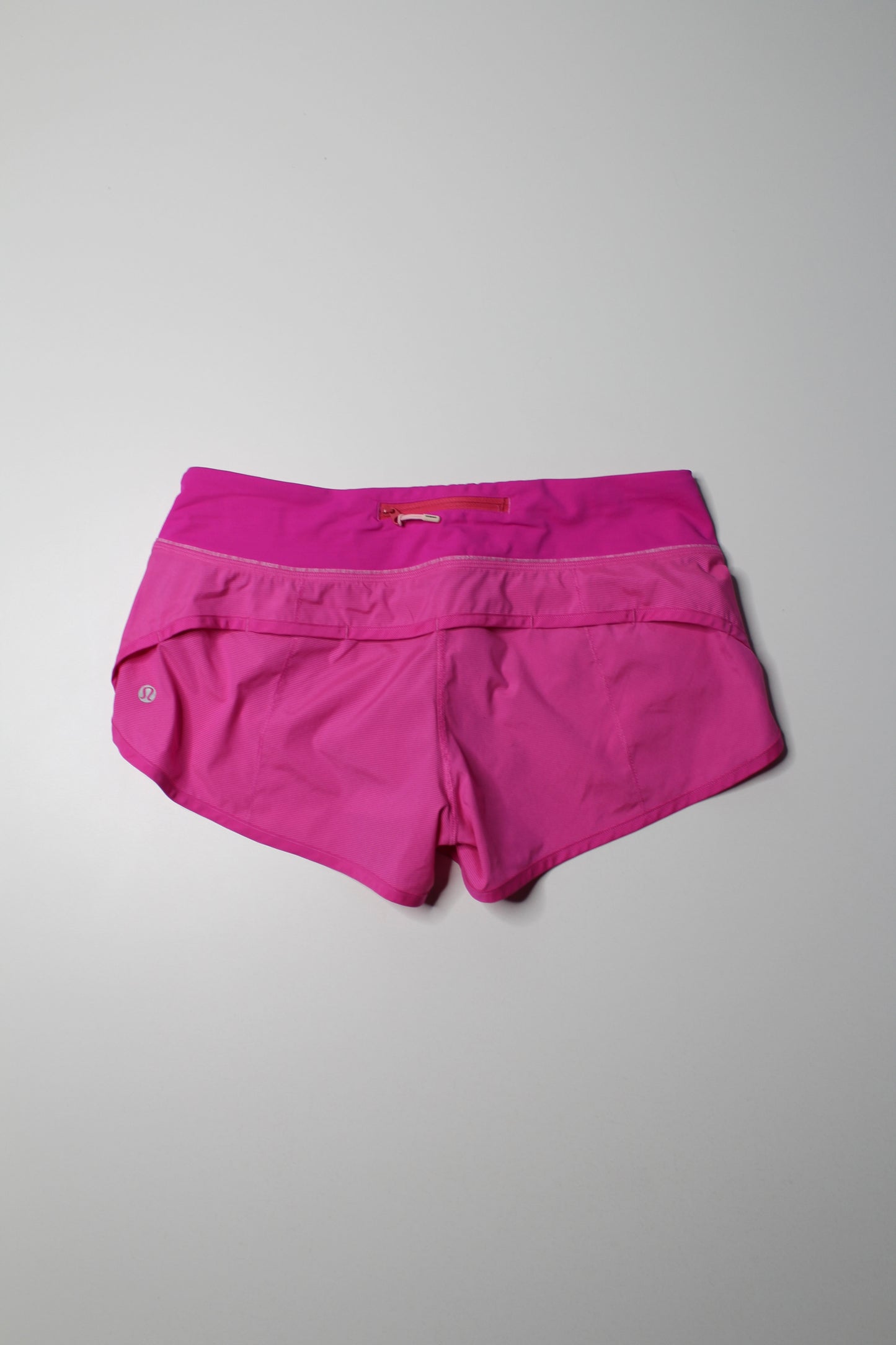 Lululemon pink ‘speed’ shorts, size 6