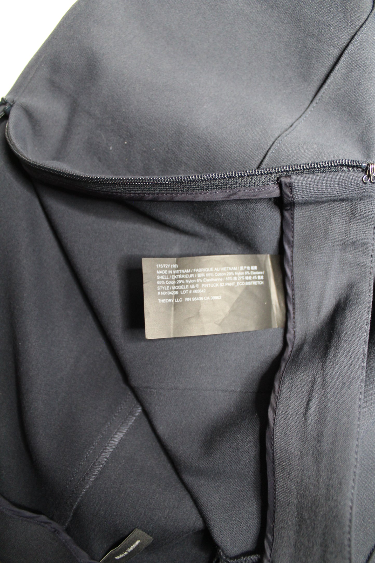 Theory navy dress pant, size 10