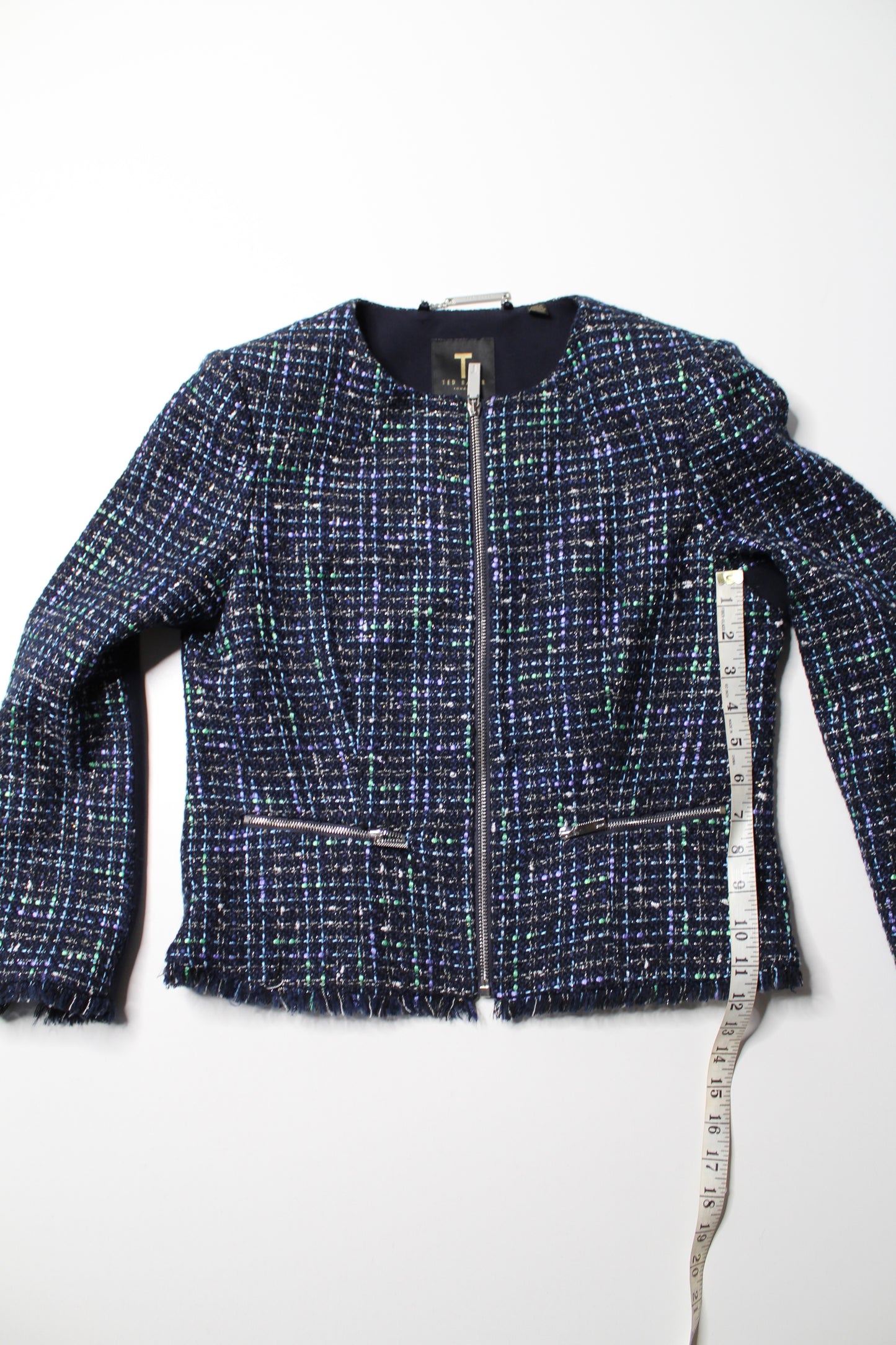 Ted Baker tweed cropped boucle jacket/blazer, size 2 (US size 4/6) (additional 20% off)