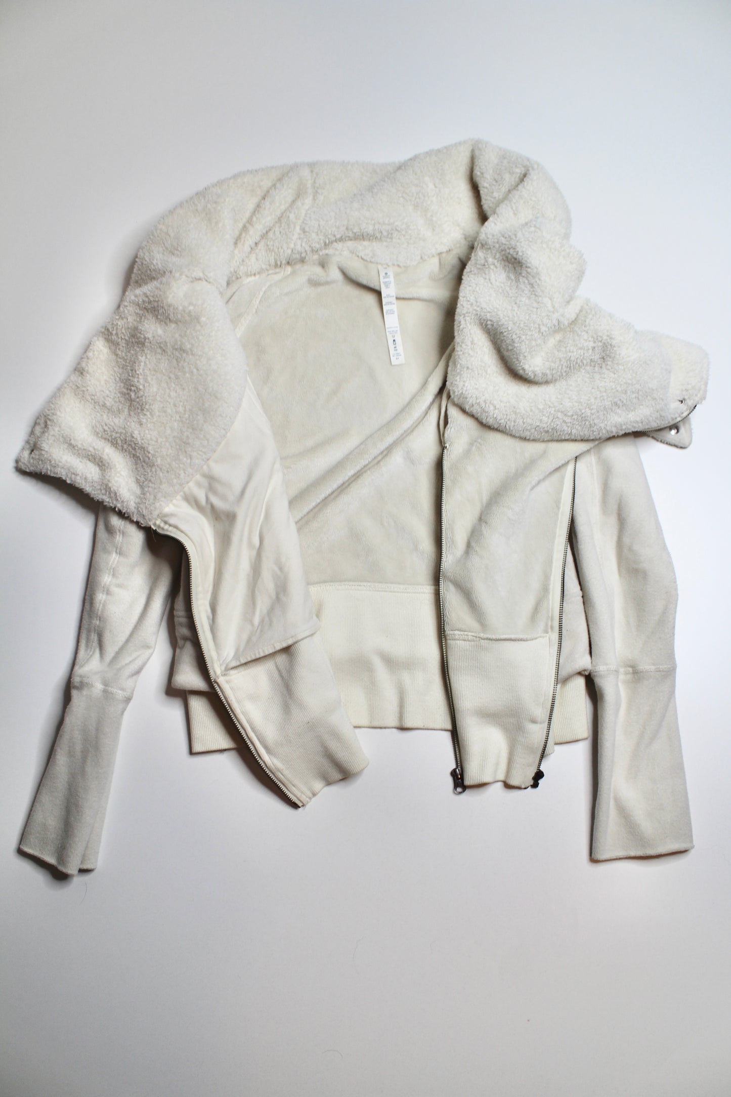 Lululemon polar cream off the mat jacket, size 10 (price reduced: was $30) (additional 50% off)