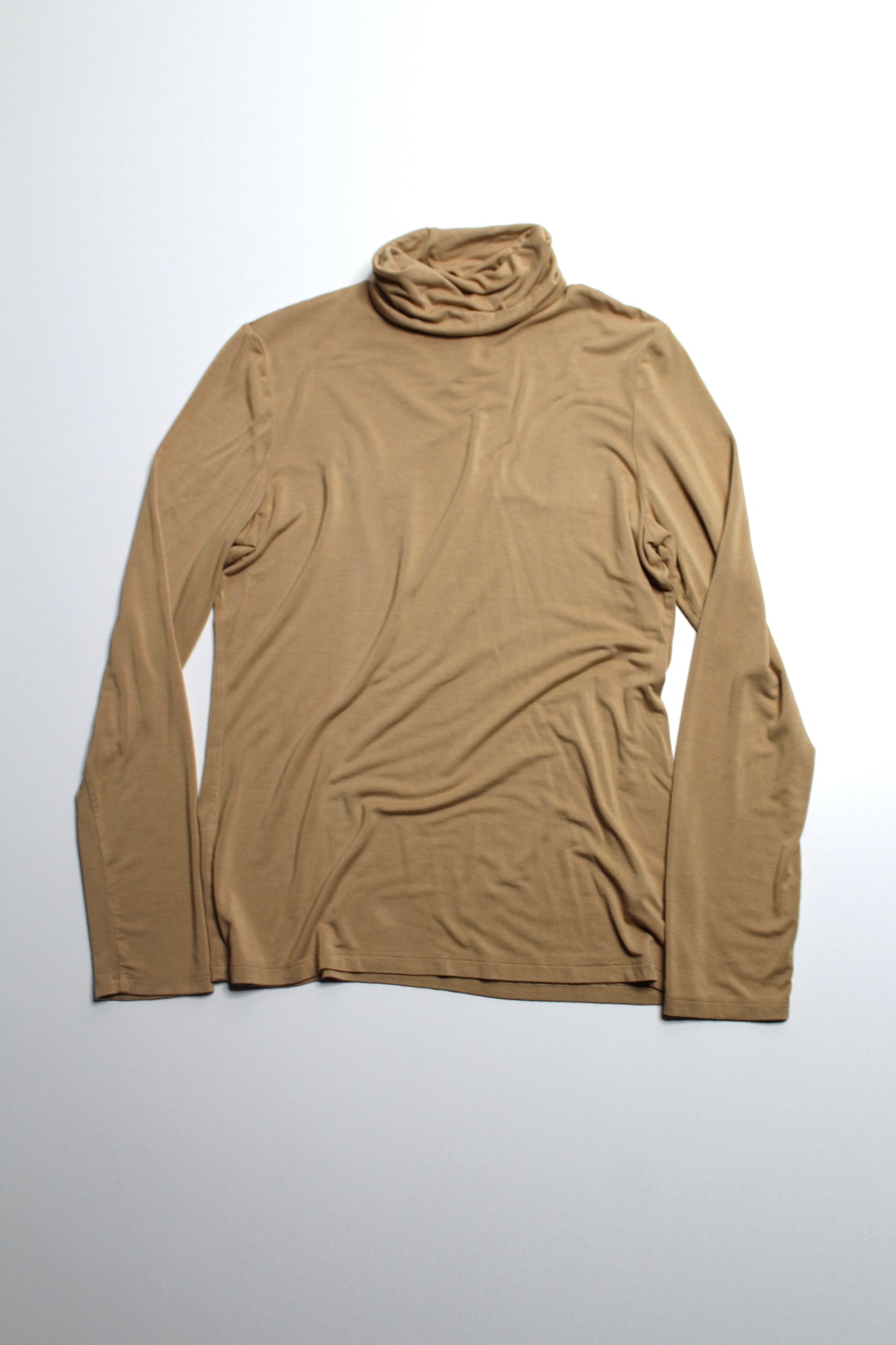 Lord & Taylor camel turtleneck long sleeve, size medium