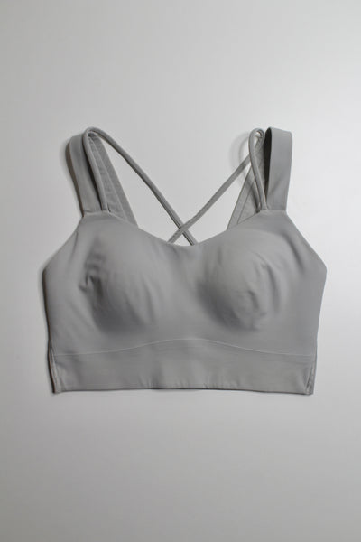 Lululemon light grey like a cloud long line bra, no size. Fits like size 8