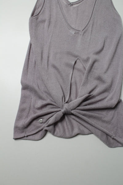 Lululemon x Taryn Toomey faint mauve ‘heart opener’ knit cami, size 4 (loose fit)