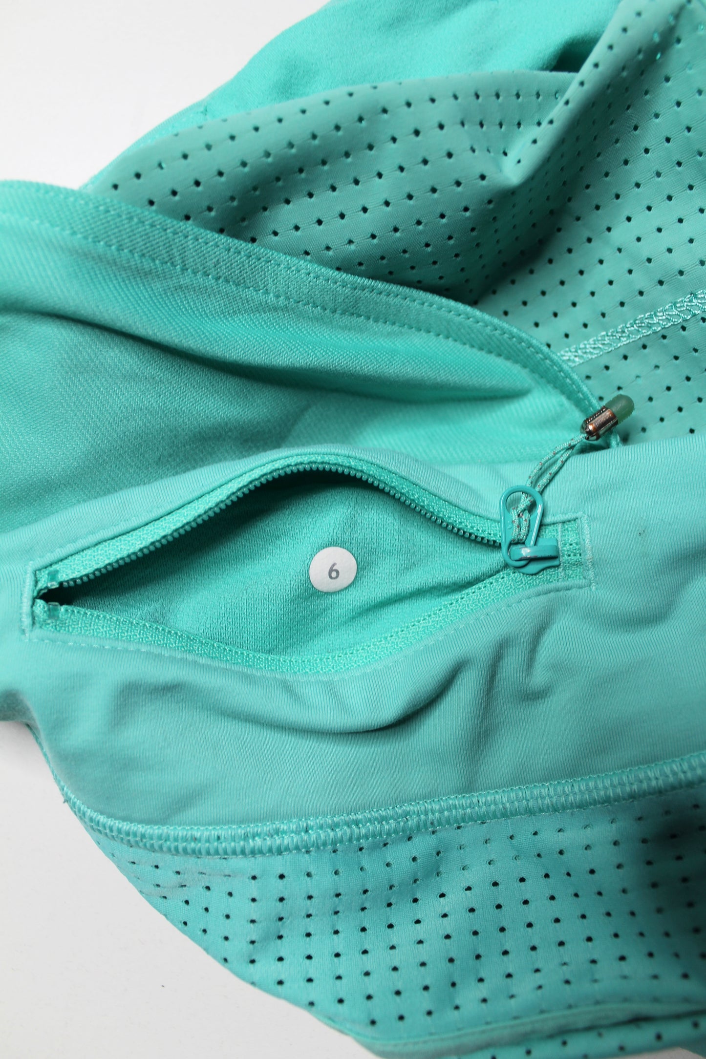 Lululemon green shorts, size 6