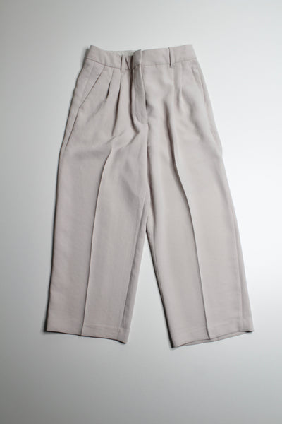 Aritzia wilfred ashen effortless wide leg cropped pant, size 8