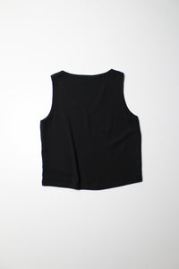 Aritzia Babaton black sleeveless murphy blouse, size xs