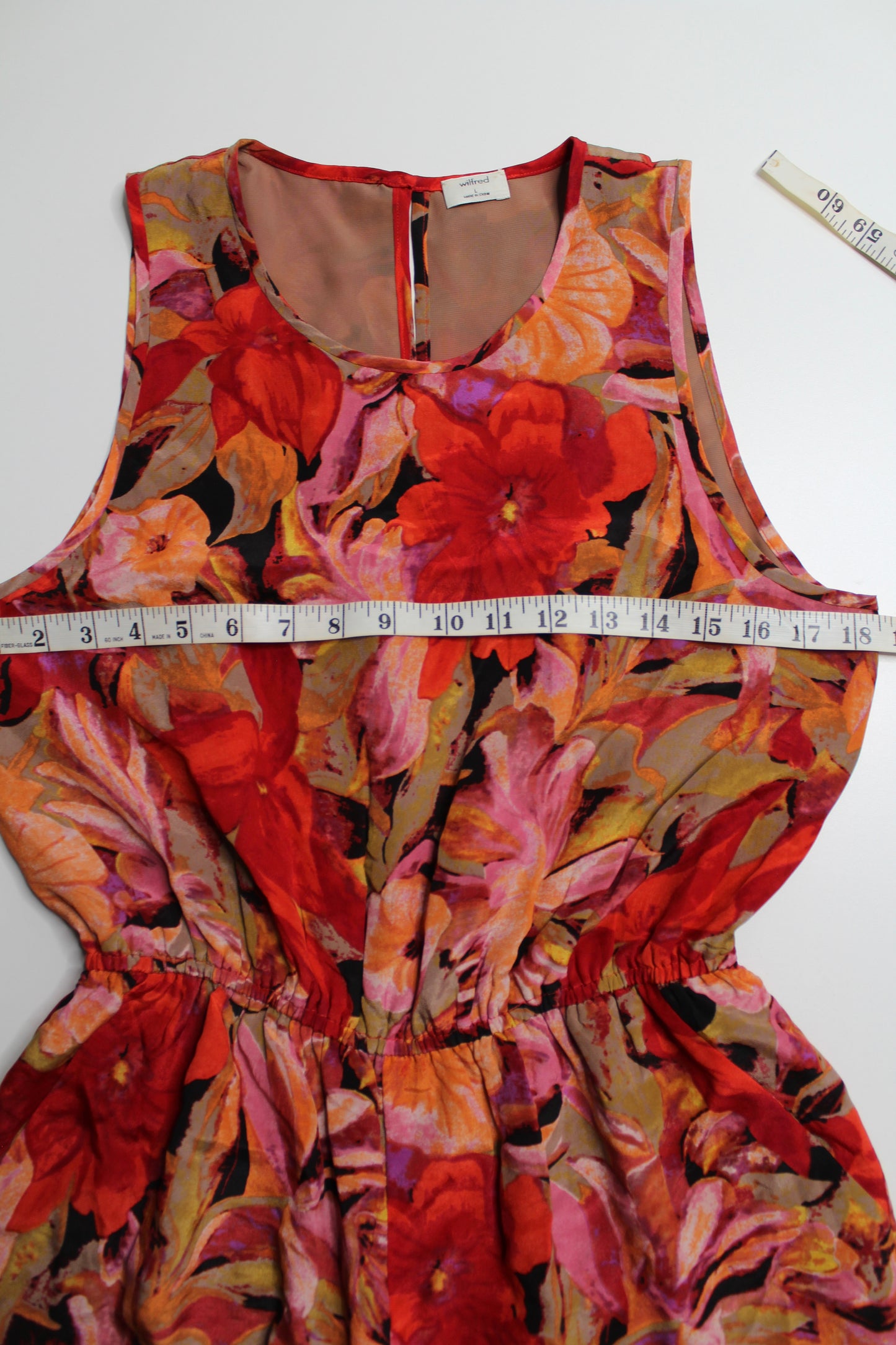 Aritzia silk floral ‘rive’ shorts romper, size large