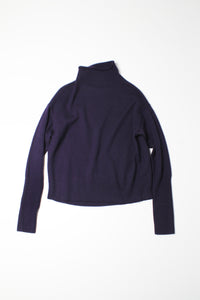 Aritzia Wilfred dark purple mock neck sweater, size small
