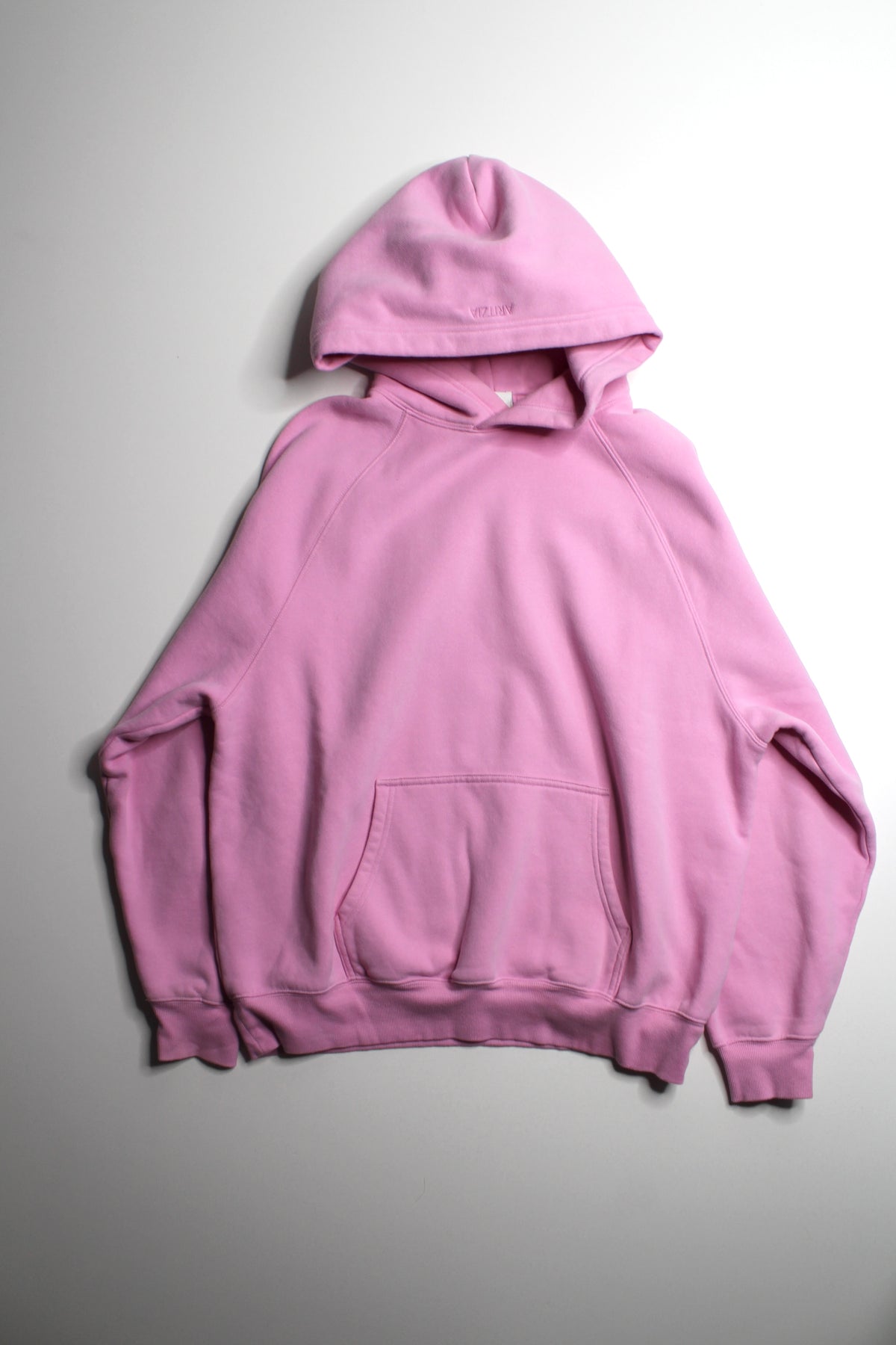 Aritzia pink sweat fleece mega fit hoodie, size small