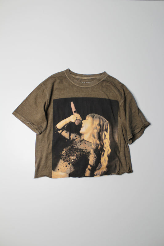 Urban Outfitters Taylor Swift cropped t shirt, size small (loose fit) (additional 50% off)