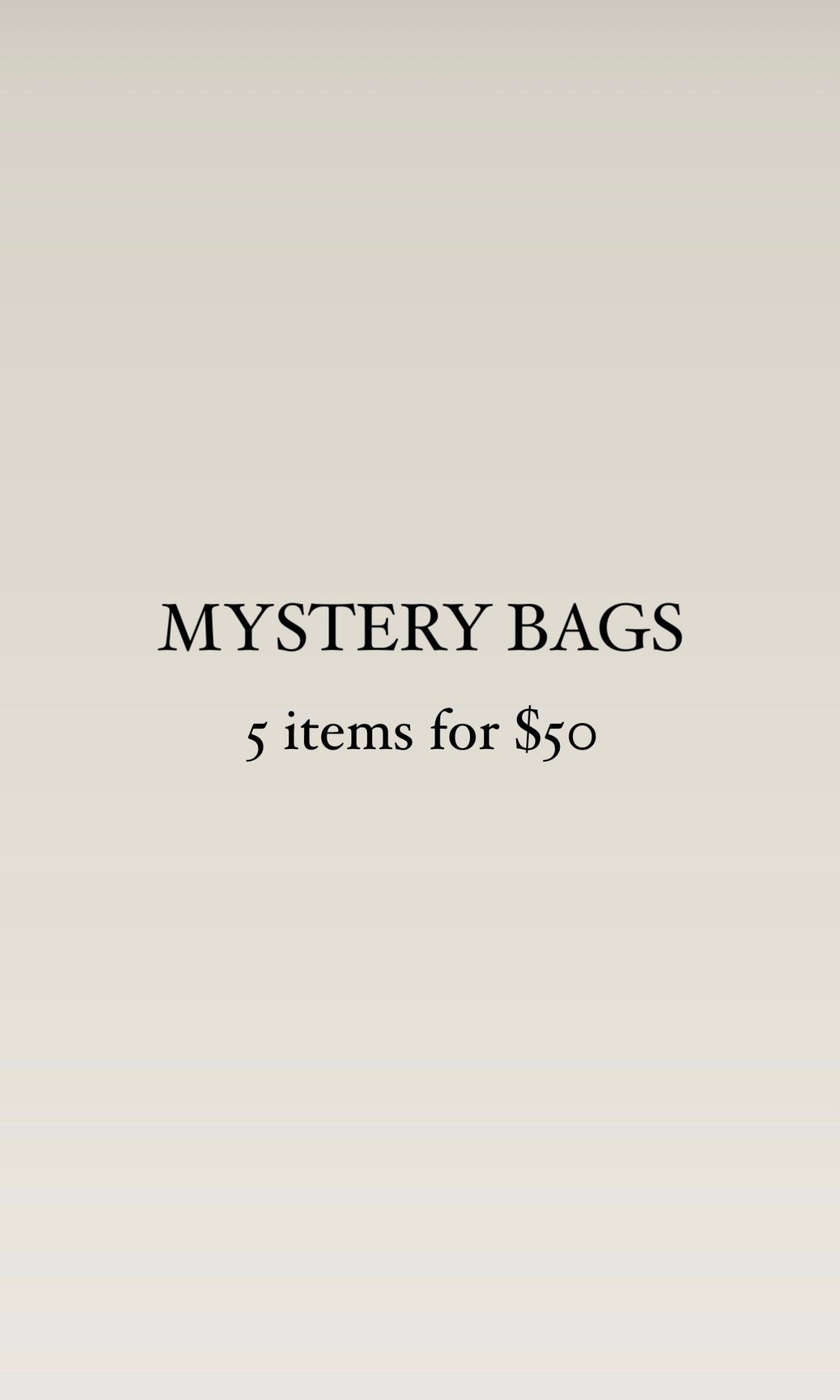 Mystery Bag | 5 items