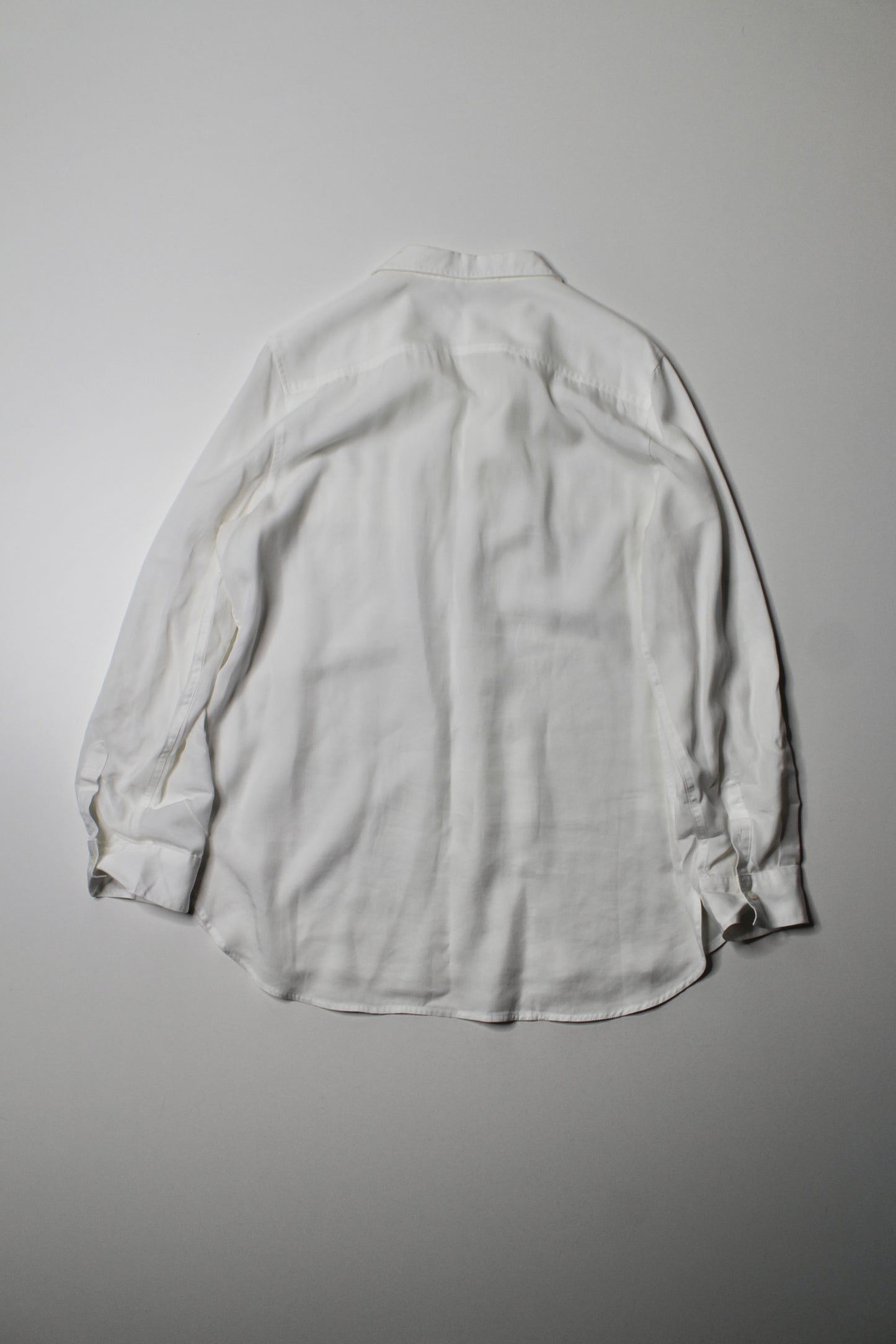 Aritzia white button up blouse, size large