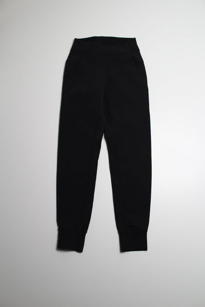 Lululemon black high rise tech fleece jogger, size 2 (price reduced: was $58)