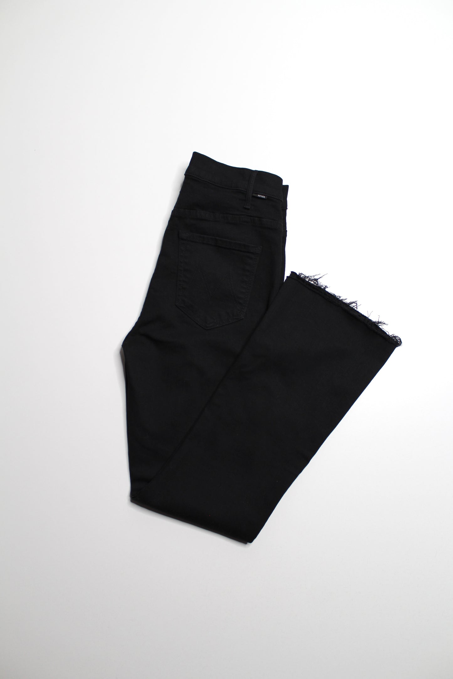Mother not guilt (black) ‘hustler ankle fray’ jeans, size 27