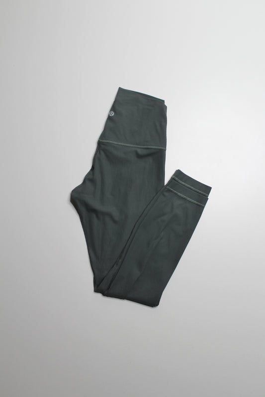 Lululemon sage green ribbed ‘align’ leggings, size 6