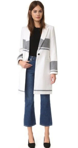 Club Monaco cream/grey ‘keilee’ wool coat, no size. Fits like 4 or size small (price reduced: was $120)