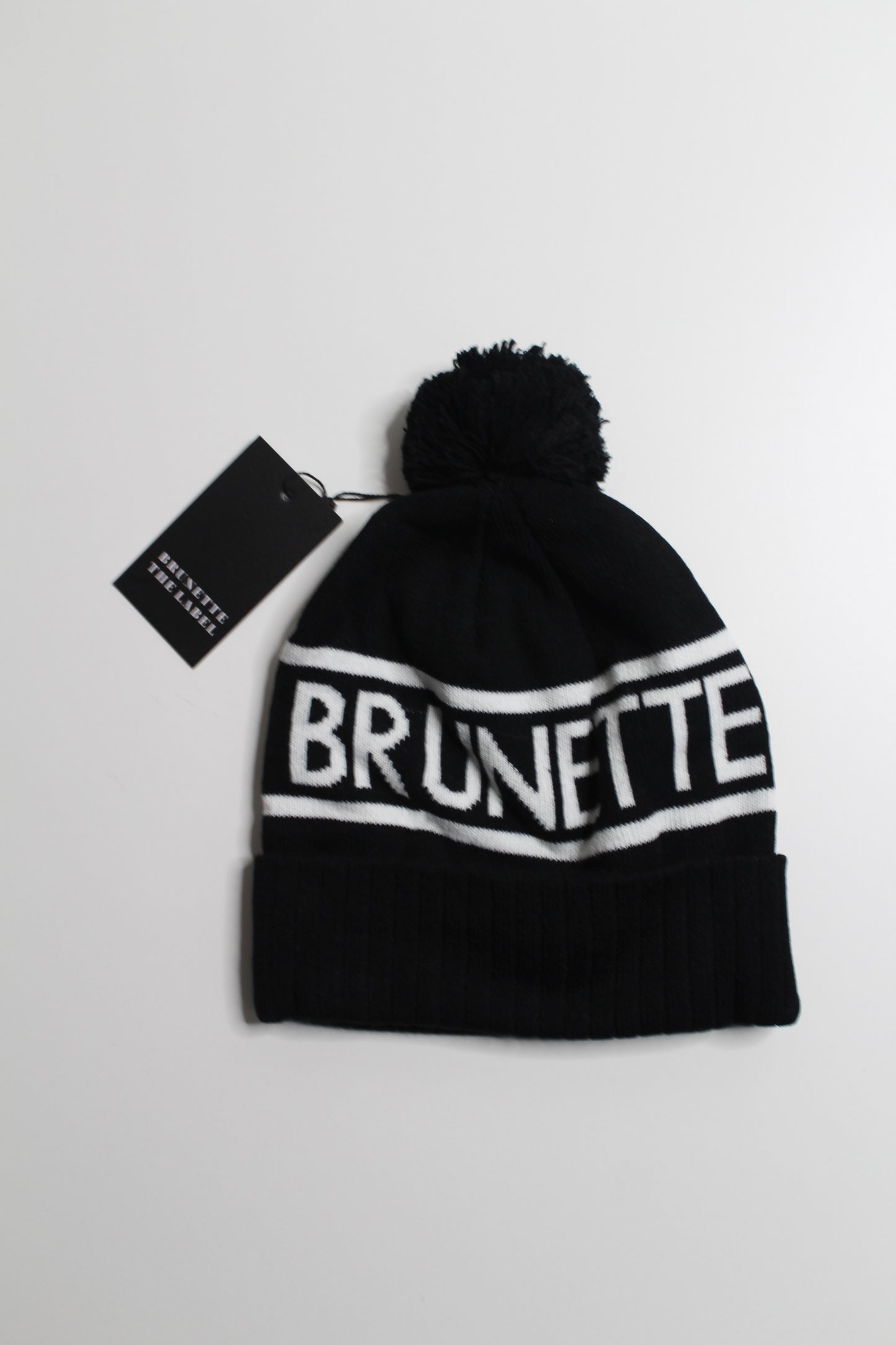 Brunette the label black/white ‘BRUNETTE’ toque *new with tags (additional 20% off)