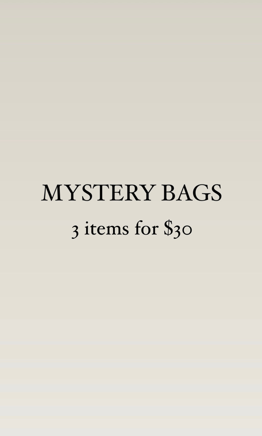 Mystery Bag | 3 items