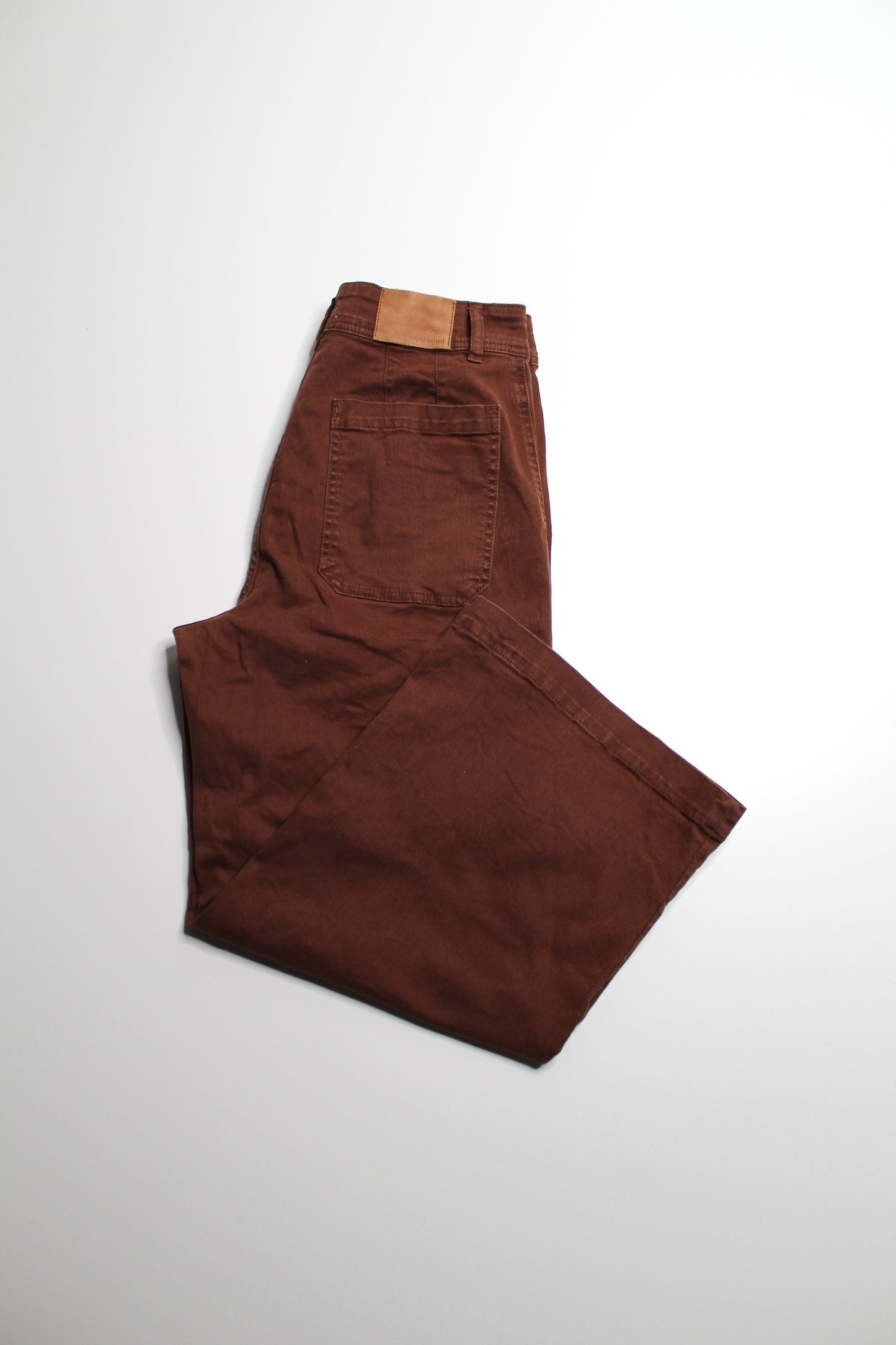 Anthropologie Unpublished brown ‘Gemma’ wide leg pants, size 30