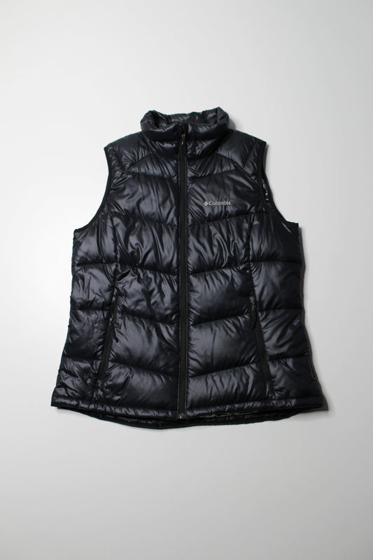 Columbia black insulated vest, size large