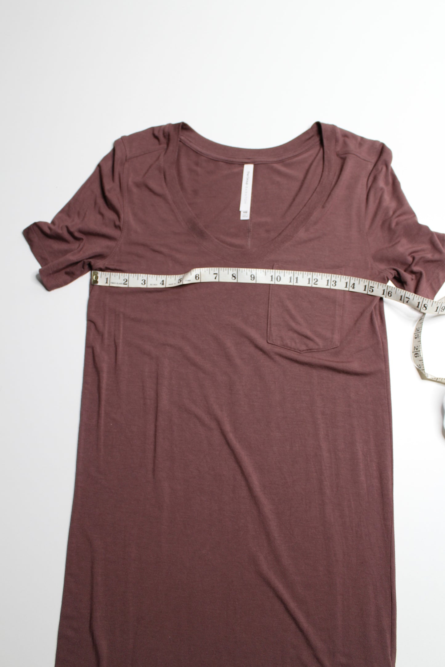 Aritzia T Babaton plum modal t shirt dress, size xsmall (loose fit) (additional 50% off at checkout)
